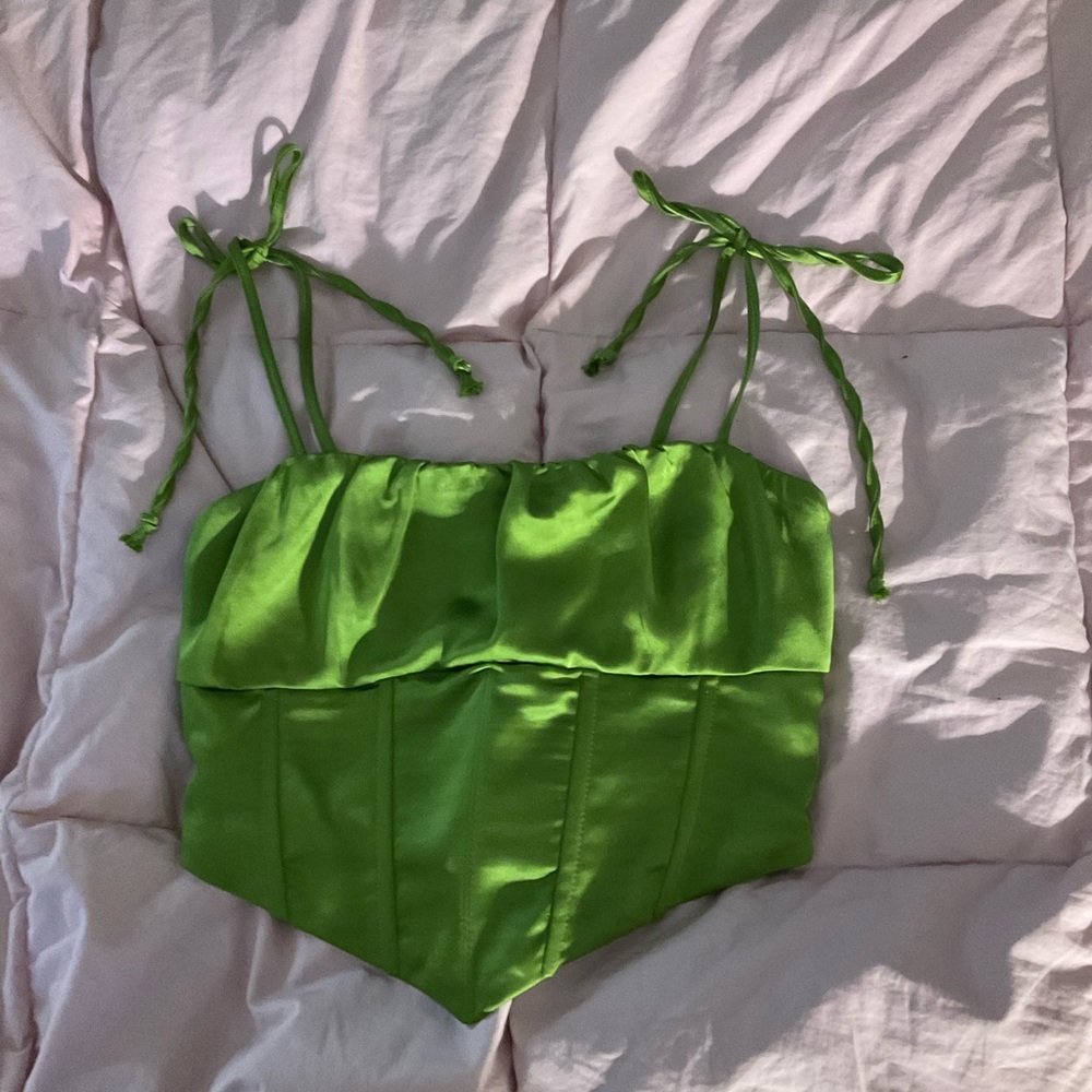 pacsun L.A. Hearts cropped corset tank, size s